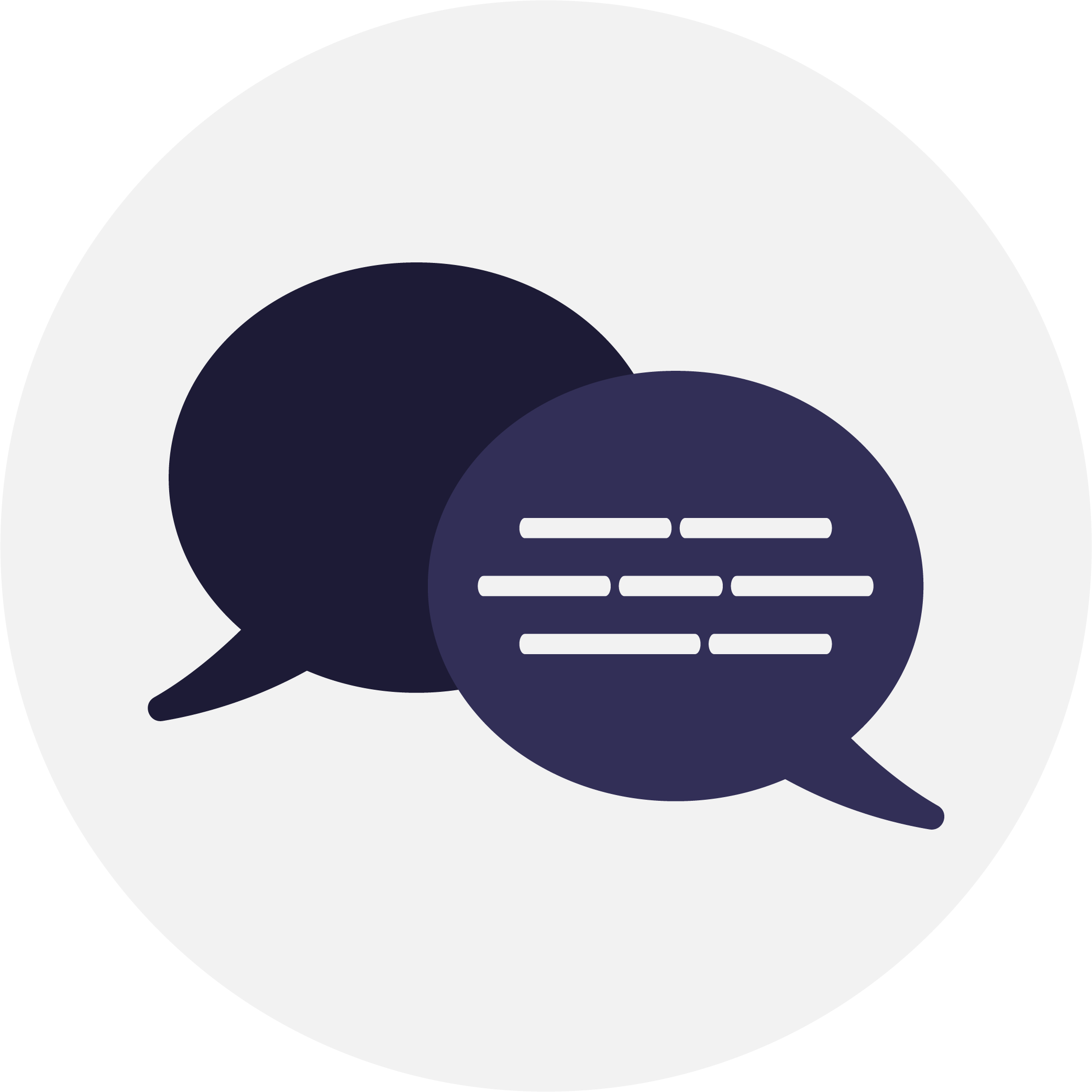 Image of two people professional discussion