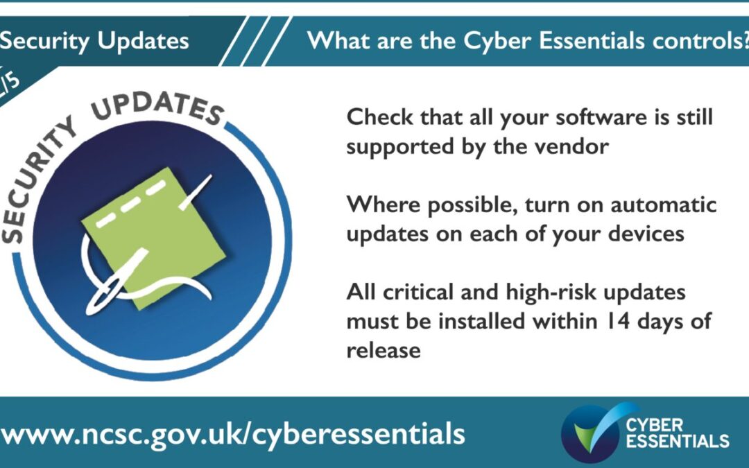 The Five Core Controls of Cyber Essentials – Security Update Management