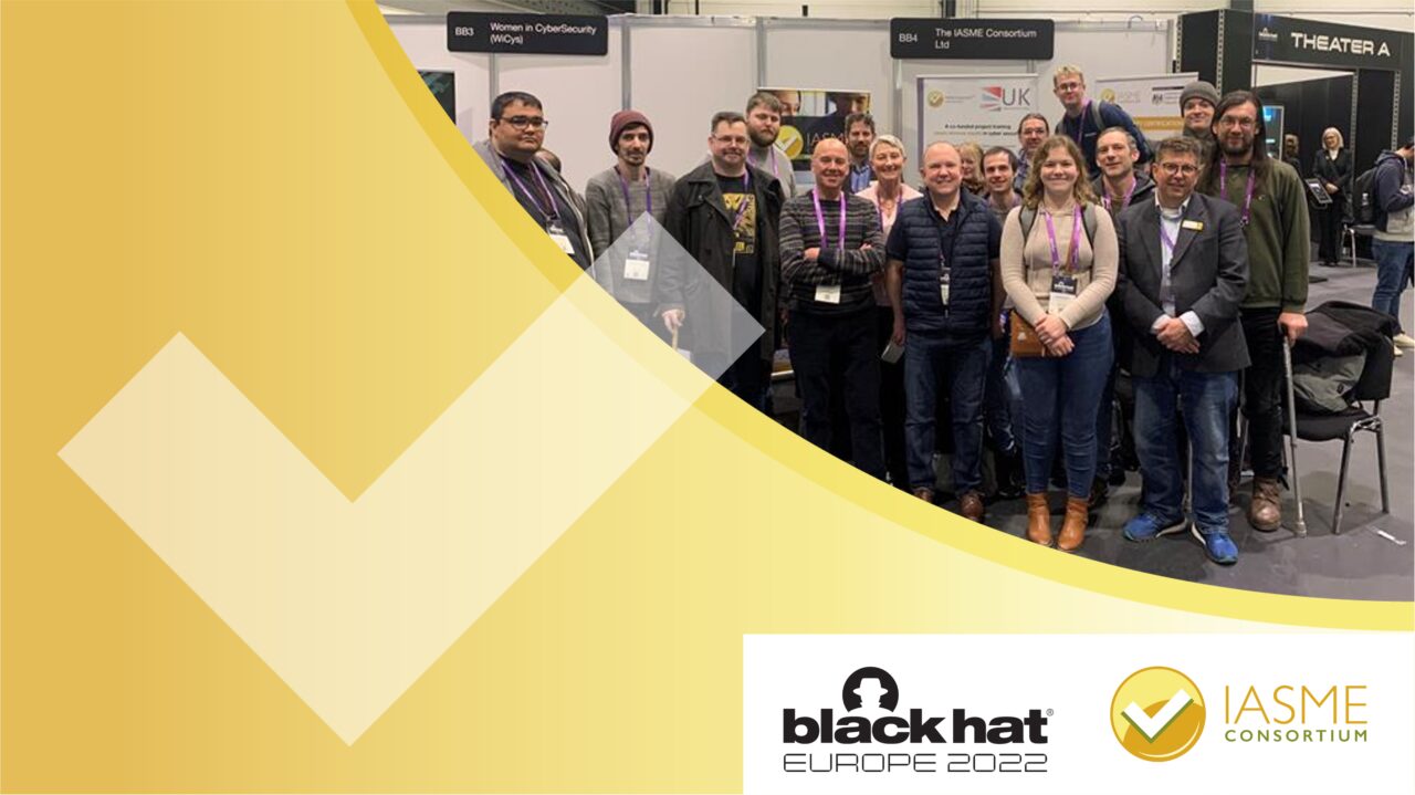 Image of a number of IASME attendees at Balck hat Europe 2022