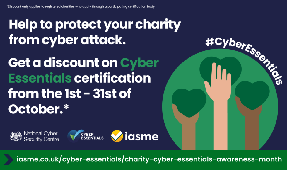 Charity Cyber Security Awareness Month 2024 IASME Home